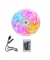 10m Şerit Led İç Mekan Renkli Rgb Şerit Led Kumandalı