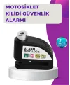 110 Db Alarm Disk Kilidi Motosiklet Scooter Bisiklet Güvenlik