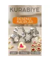 12li Kurabiye Kalıbı Seti Profesyonel Şef Paslanmaz Çelik  | Mutfak Sanatınızın Vazgeçilmezi 722519