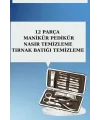 12 Parça El Ayak Temizleme Pense Kir Temizleme Aparatı Kaş Cımbızı