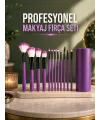 12 Parça Profesyonel Makyaj Fırça Seti