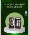 12 Parçalık Özel Deri Çantalı Kişisel Bakım Seti