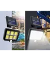 120 Cob Led Solar Panelli 3 Modlu Duvar Lambası Uzaktan Kumandalı Mz-302k