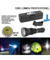 1200 Lümen Profesyonel Şarjlı El Feneri  Wt-655