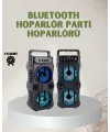 1200 Mah Şarjlı Led Işıklı Bluetooth Hoparlör – Fm Radyolu, Hafıza Kart Destekli