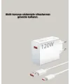 120w Güçlü Hızlı Şarj Adaptörü Ve Type-c Kablo Seti – Güvenli Şarj Teknolojisi