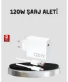 120w Hızlı Şarj Başlığı Ultra Güçlü Type-c Adaptör Kablo Dahil