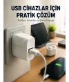 12w Usb Şarj Adaptörü 5v 2.4a Hızlı Ve Güvenli Şarj Başlığı