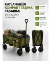 130 Kg Taşıma Kapasiteli Katlanabilir Wagon Taşıma Arabası