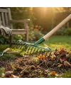 14 Dişli Metal Bahçe Tırmığı - 37 cm Genişlik - Dayanıklı Yapı