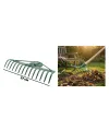 14 Dişli Metal Bahçe Tırmığı - 37 cm Genişlik - Dayanıklı Yapı