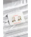 14K Gold Renk Kaplama CM Kadın Küpe