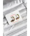 14K Gold Renk Kaplama CM Kadın Küpe