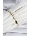 ietaks™ 14K Gold Renk Kaplama Ezme Zincir Model Kadın Bileklik