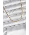 ietaks™ 14K Gold Renk Kaplama İnce Zincir Model CM Kadın Kolye