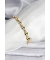 ietaks™ 14K Gold Renk Kaplama Kahve Çekirdeği Model CM Kadın Bileklik