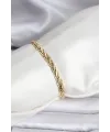 ietaks™ 14K Gold Renk Kaplama Lazer Zincir Model CM Kadın Bileklik