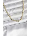 ietaks™ 14K Gold Renk Kaplama Plaka Ezme Model Zincirli CM Kadın Kolye
