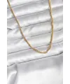 ietaks™ 14K Gold Renk Kaplama Topçuk Zincirli Model CM Kadın Kolye