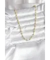 ietaks™ 14K Gold Renk Kaplama Topçuklu Zincir Model CM Kadın Kolye