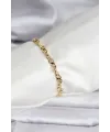 ietaks™ 14K Gold Renk Kaplama Zincir Model CM Kadın Bileklik