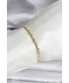 ietaks™ 14K Gold Renk Kaplama Zincir Model Kadın CM Bileklik
