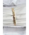 ietaks™ 14K Gold Renk Kaplama Zirkon Kare Taşlı CM Kadın Bileklik