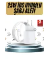 15/pro/pro Max 20w İos Uyumlu Hızlı Şarj Aleti Adaptörlü Beyaz
