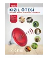150W Kızılötesi (infrared) Isıtıcılı Hayvan Isıtma ve Kuluçka Lambası (Kırmızı Işık) E27 (Kalın Duy)
