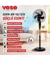 16 inç Ayaklı Vantilatör 45W 5 Kanat 3 Kademe