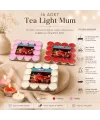 16 Parça  Kırmızı Tea Light Yuvarlak Mum