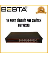 16 PORT GİGABİT POE SWİTCH 10/100/1000 Mbps BST1621G