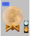 16 Renkli 3d Ay Gece Lambası Rgb Modlu Şarjlı