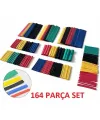 164 Parça Set Isıyla Daralan Makaron Kablo Koruyucu Kılıf