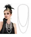 1920 Gatsby İnci Kolye – Vintage Uzun Beyaz İnci Kolye