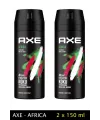 2 Adet Axe Africa Erkek Deodorant Sprey 150 ml