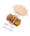 2 Bölmeli 150-300 Ml Paslanmaz Çelik Yemek Kabı Beslenme Kabı Yiyecek Saklama Kabı