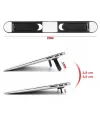 2 Kademeli Katlanabilir Ve Yapışkanlı Laptop Standı Siyah