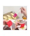 2 Li Set Silikon Pasta - Börek - Poğaça Yağ Fırçası Ve Silikon Spatula Seti