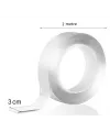 2 Metre 2 Cm Çift Taraflı Şeffaf Bant