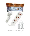 2 Metre Askı Aparatlı Anahtarlı 3lü Grup Priz Royaleks-68134