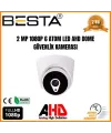 2 MP 1080P 6 ATOM LED AHD Dome Güvenlik Kamerası