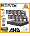 2 MP 1080P 8 Kameralı Harddisk Dahil AHD Güvenlik Seti