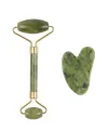 2 Parça Jade Stone Cilt Bakım Seti Şişkinlik Karşıtı Yüz Masajı