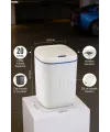 20 Litre Hareket Sensörlü Akıllı Çöp Kovası Beyaz