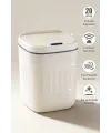 20 Litre Hareket Sensörlü Akıllı Çöp Kovası Beyaz