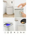 20 Litre Sensörlü Açıp Kapanan Akıllı Teknolojik Çöp Kovası 4 Pil Yanında