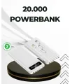 20.000mah Taşınabilir Powerbank Pd Teknolojili Çift Usb Çıkışlı