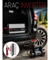 2000w Araç İnverter Aküden Güç Dönüştürücü Elektrik Üreten Taşınabilir