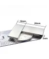 20×10×2 mm N35 Neodyum Mıknatıs – Köşeli, Nikel Kaplama (50’li Set)